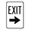 Signmission Parking Lot Sign Exit Sign Right Arrow Heavy-Gauge Aluminum Sign, 18" L, 12" H, A-1218-23421 A-1218-23421 - alternate 1